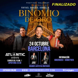 BARCELONA:  El Binomio de Oro de América , (Noche) 2026